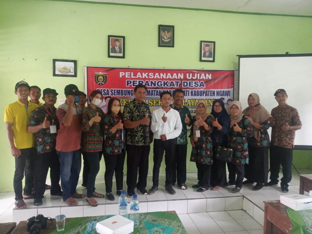 Pelaksanaan Ujian Perangkat Desa Formasi  Kasi Pelayanan Sembung